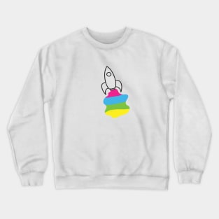 Colorful Rocket Crewneck Sweatshirt